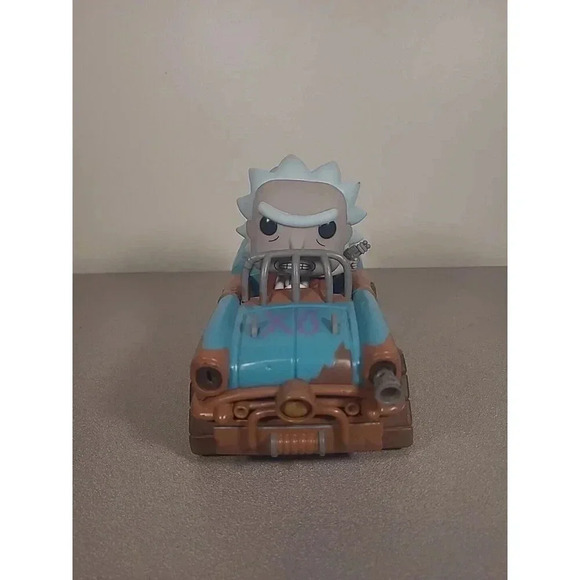 Funko Pop Rides Mad Max Rick #37 Rick and Morty Vinyl Figure No Box Missing Gun - Picture 2 of 6